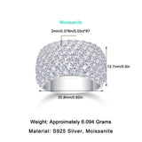 Moissanite Pave Setting Band Ring