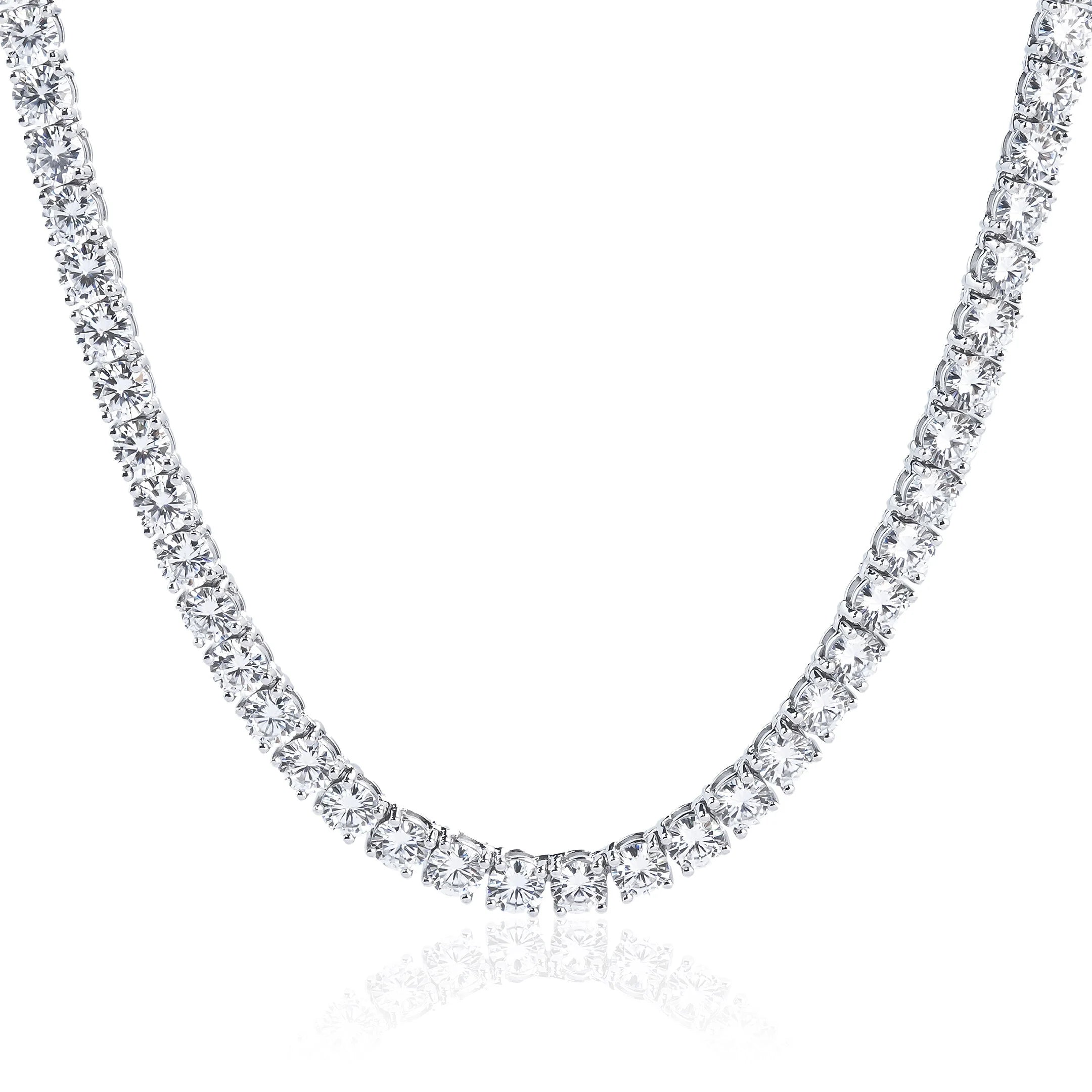 S925 Silver Moissanite Tennis Chain