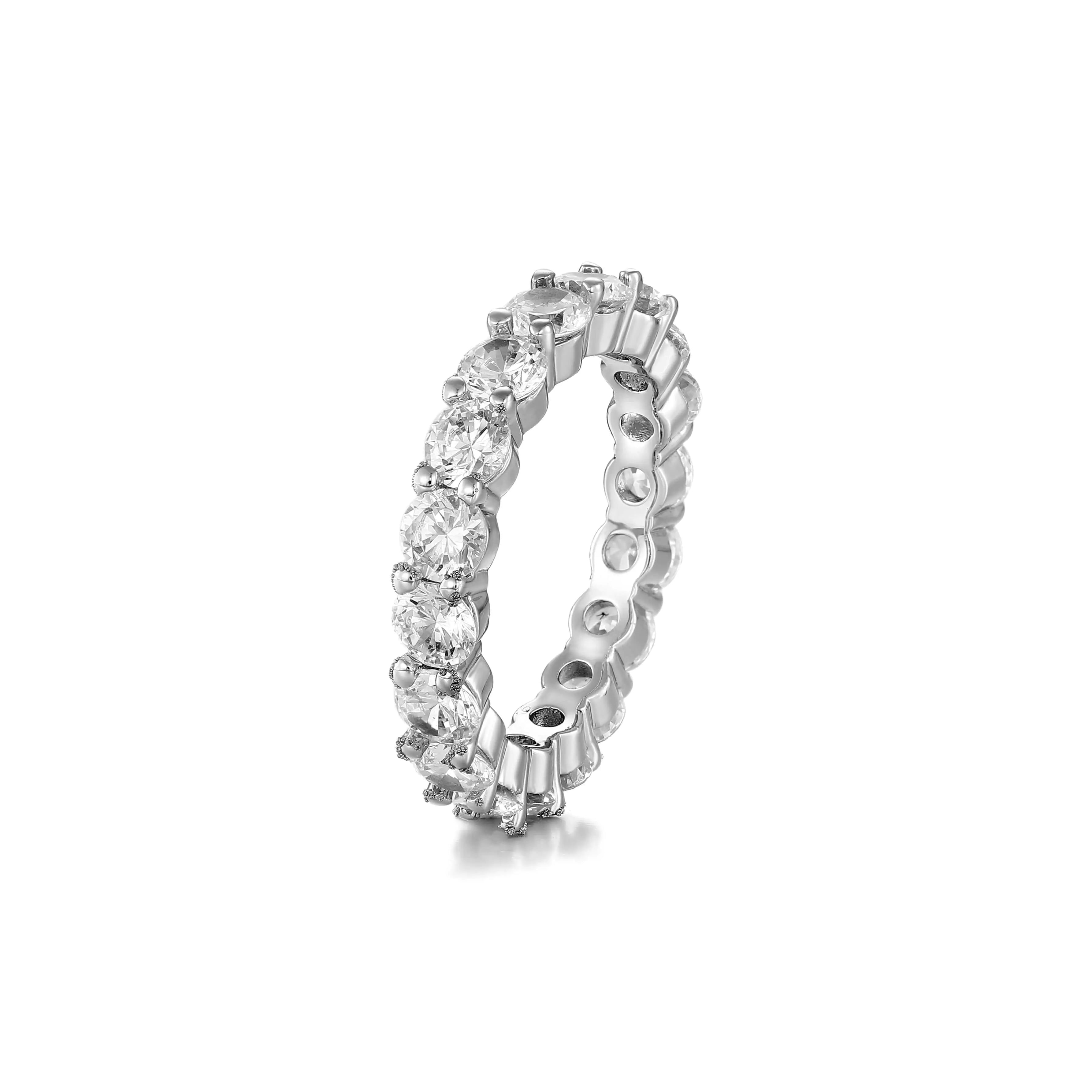 4mm Moissanite Eternity Ring- 5CT