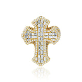 S925 Moissanite Cluster Cross Ring