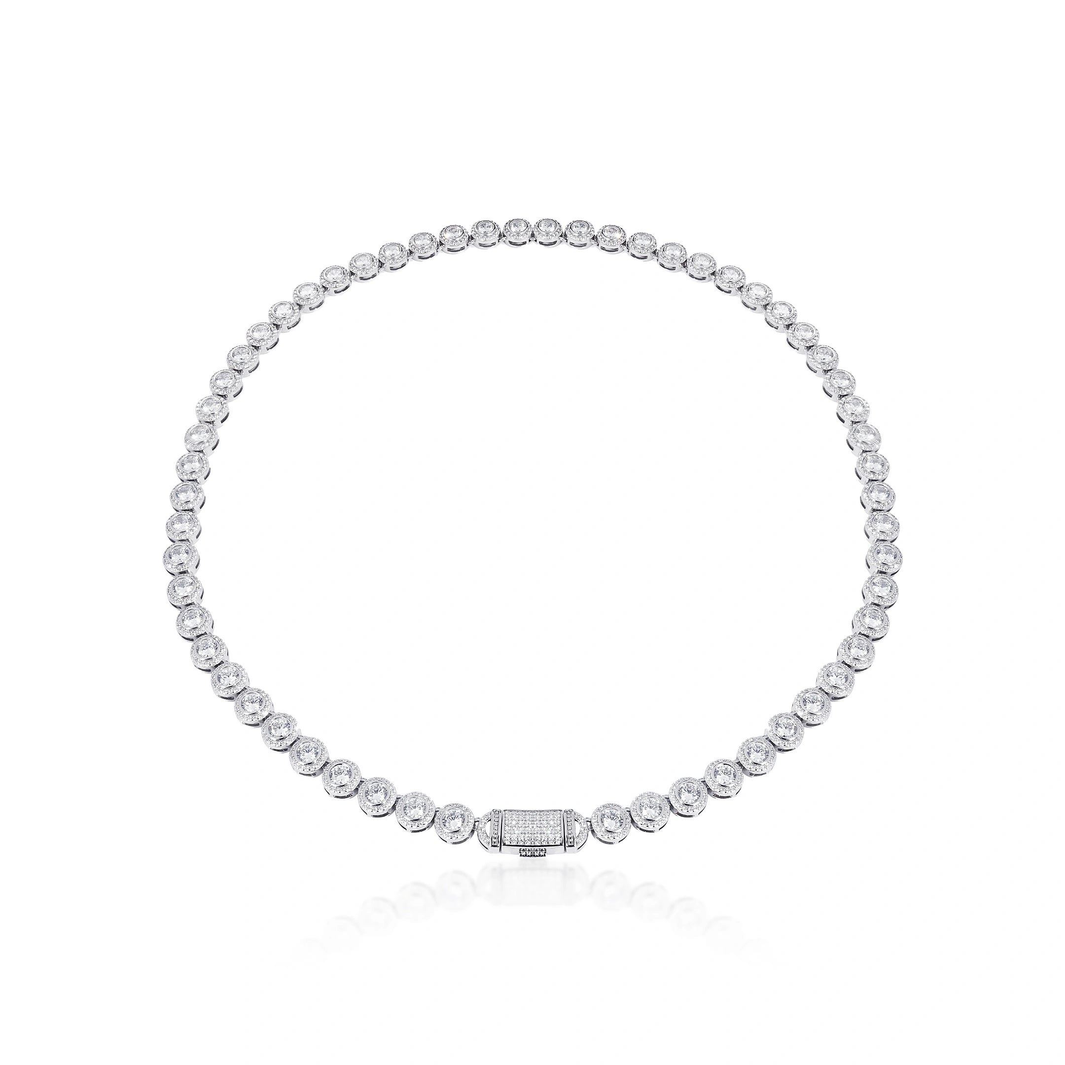 S925 Moissanite 8MM Hola Tennis Chain