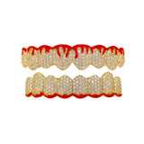 Custom Bloodshed Enamel Iced Grillz