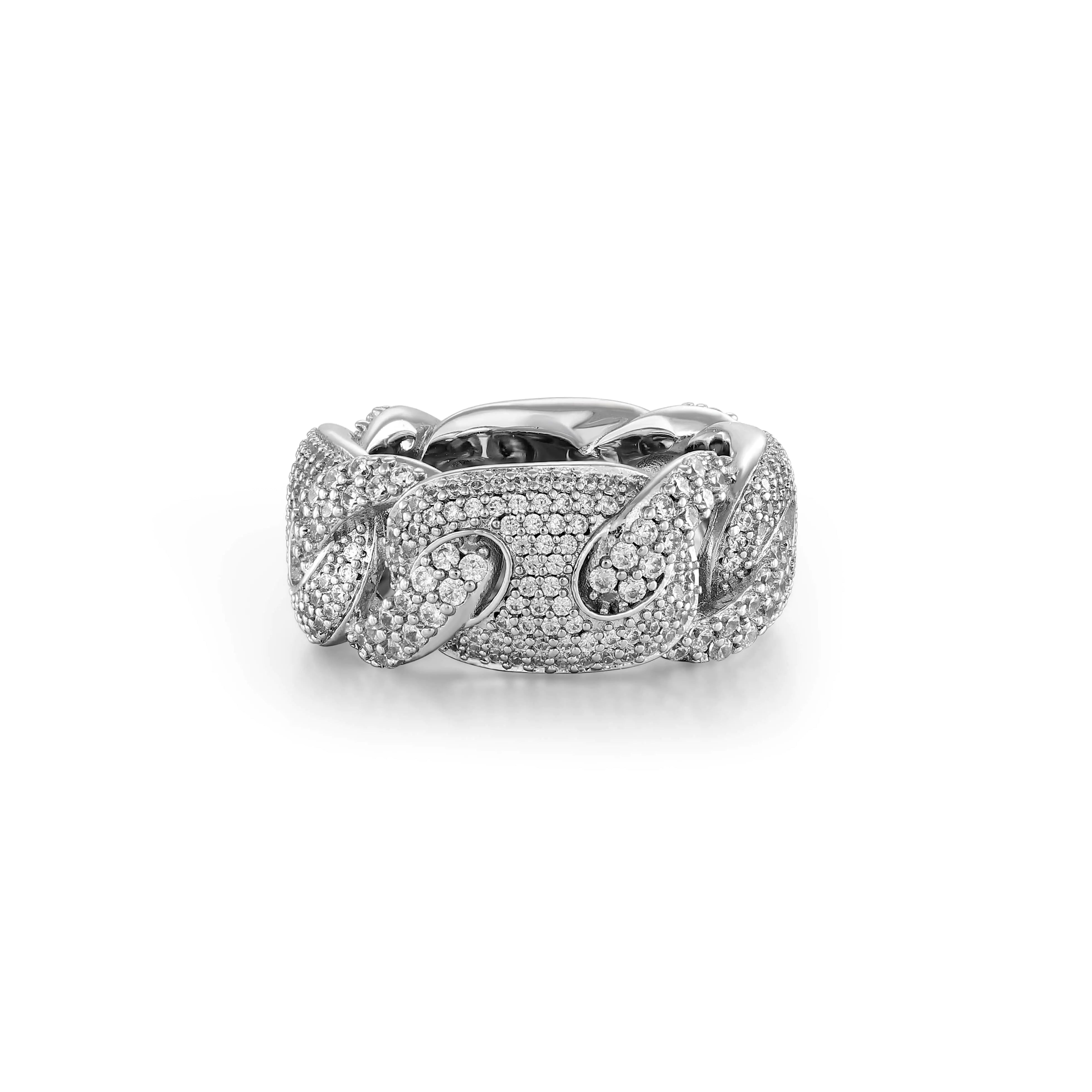 S925 Moissanite G-Link Ring