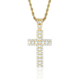 S925 Moissanite Cross Pendant