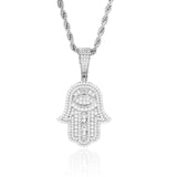 S925 Moissanite Hamsa Pendant