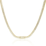 S925 Moissanite 3MM Hola Tennis Chain