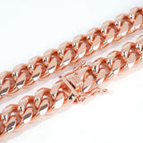 14K Rose Gold Miami Cuban Chain