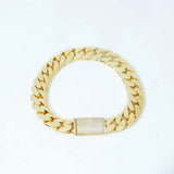 Iced Clasp Prong Miami Cuban Bracelet