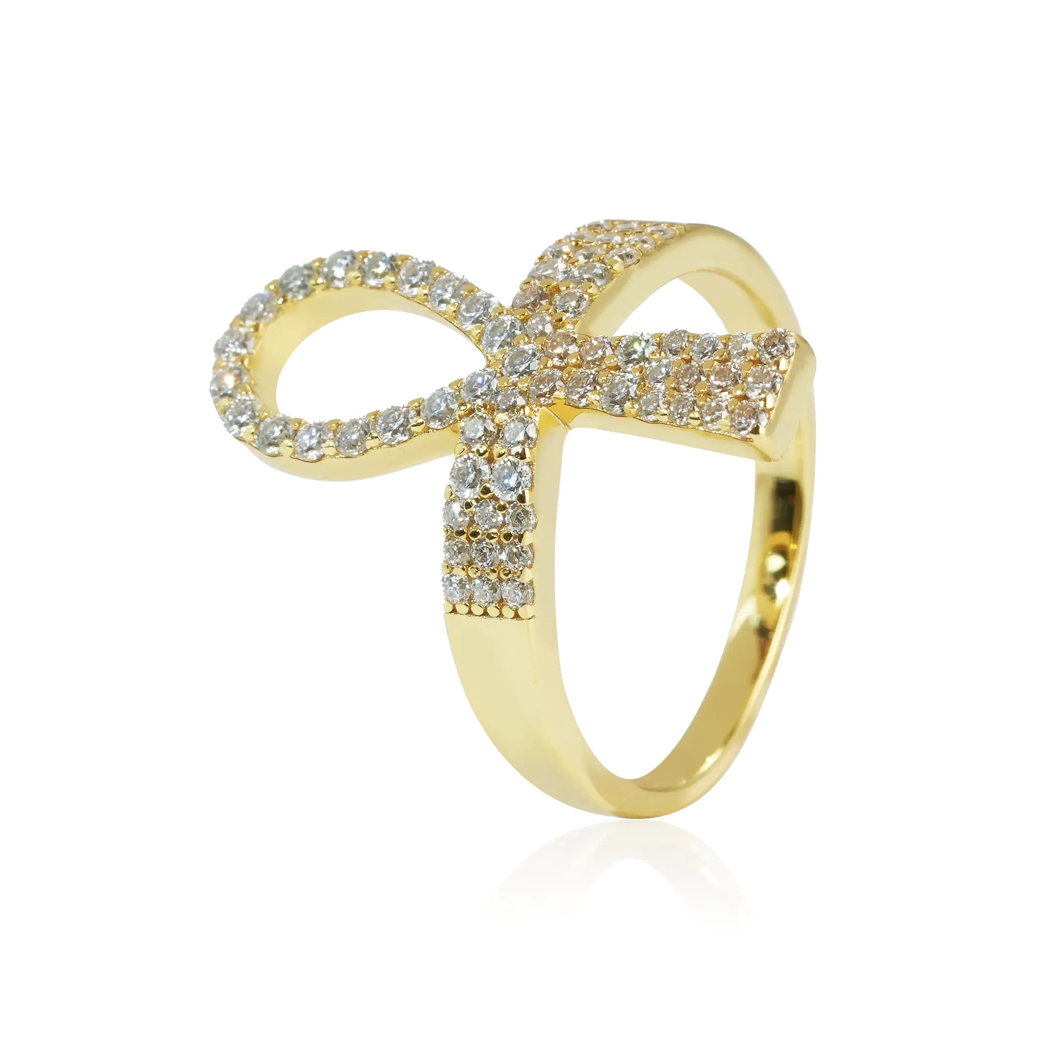 S925 Moissanite Ankh Ring