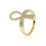 S925 Moissanite Ankh Ring