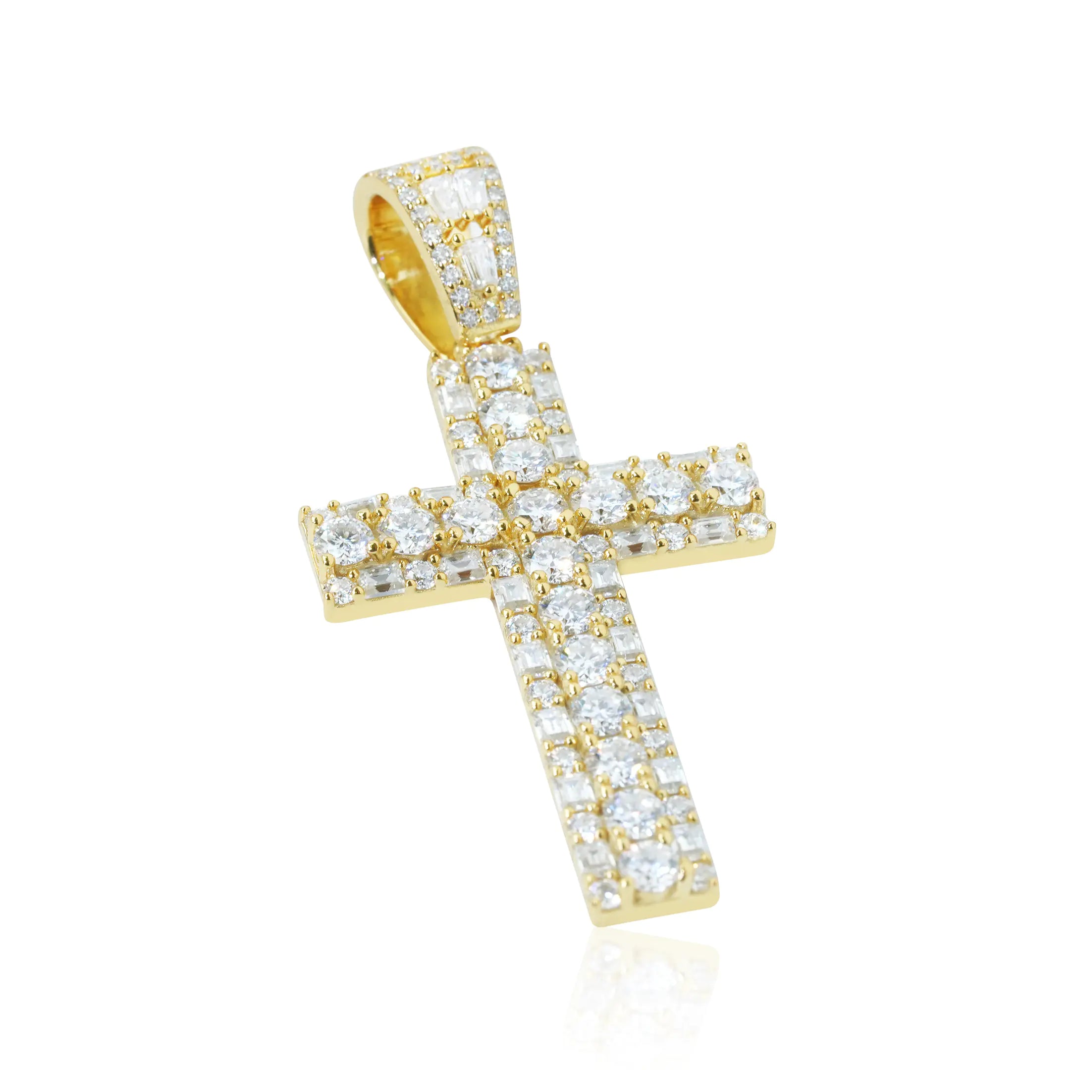 S925 Moissanite Cross Pendant