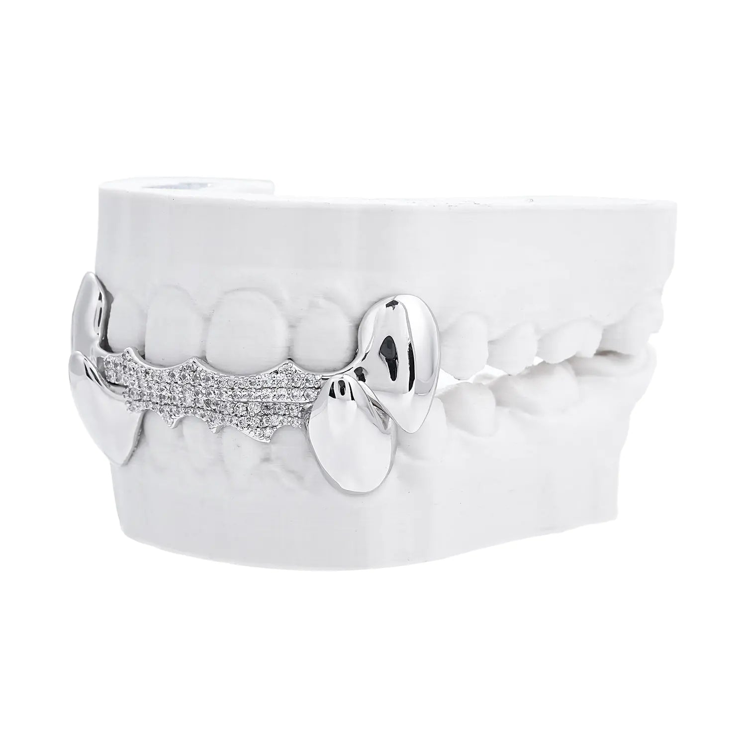 Custom Iced Bar With Vampire Fang Grillz