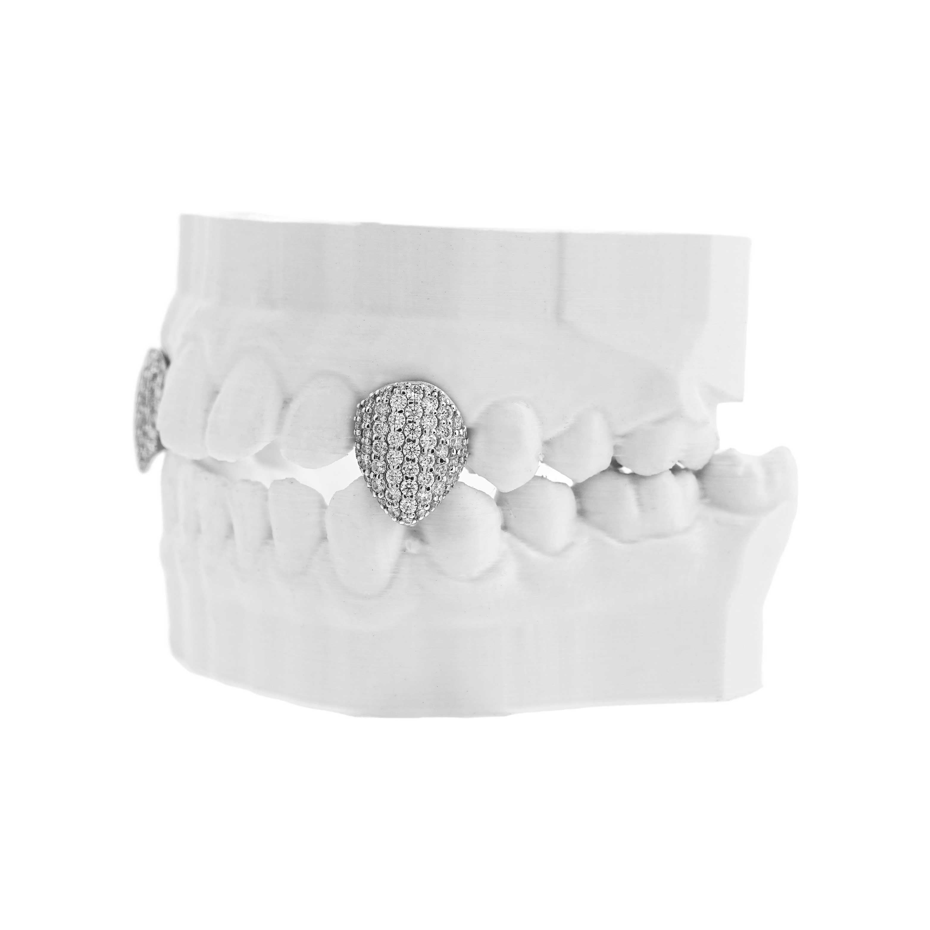 Custom Iced Singer Fang Moissanite Grillz