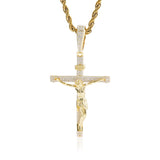 S925 Moissanite Jesus Cross Pendant