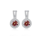 S925 Moissanite Round Cut Hola Dangly Earrings