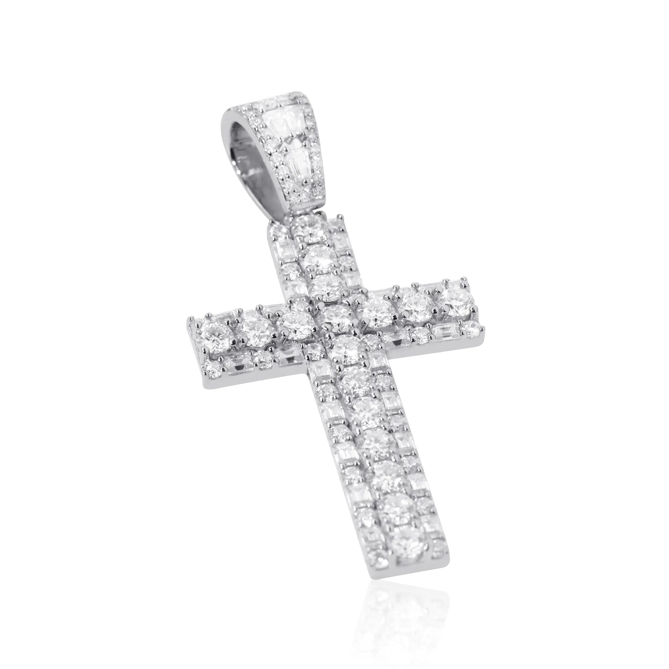 S925 Moissanite Cross Pendant