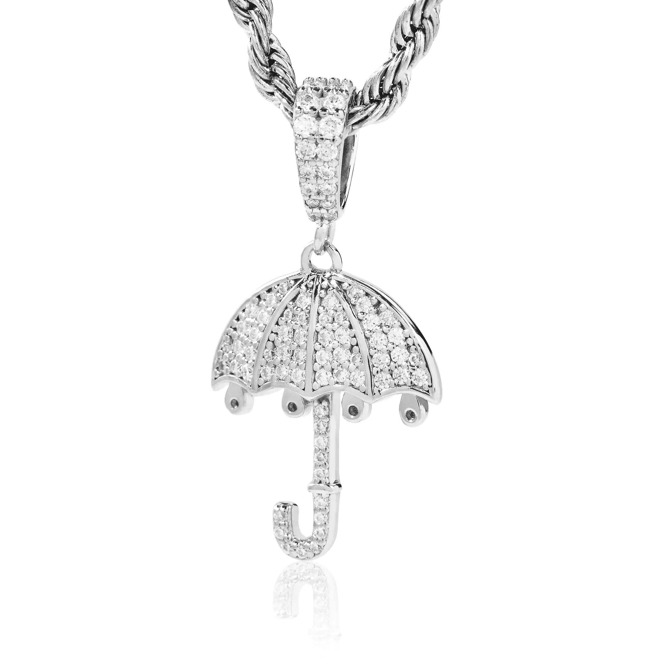 S925 Moissanite Umbrella Pendant