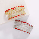 Custom Bloodshed Enamel Iced Grillz