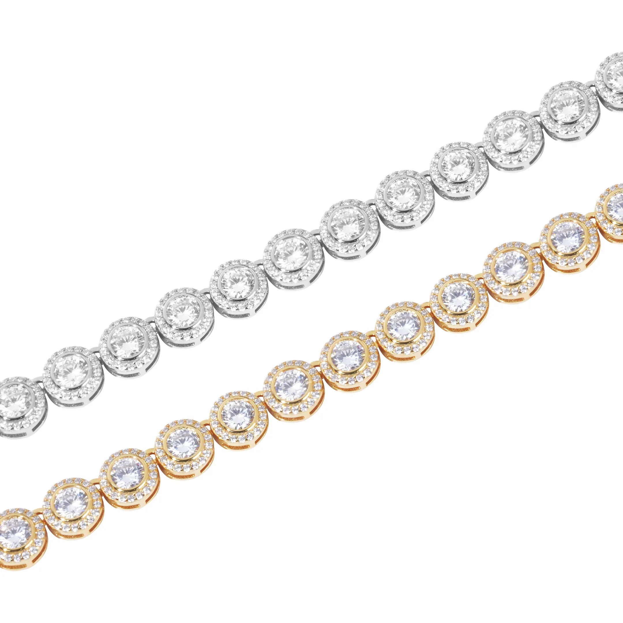 S925 Moissanite 8MM Hola Tennis Chain