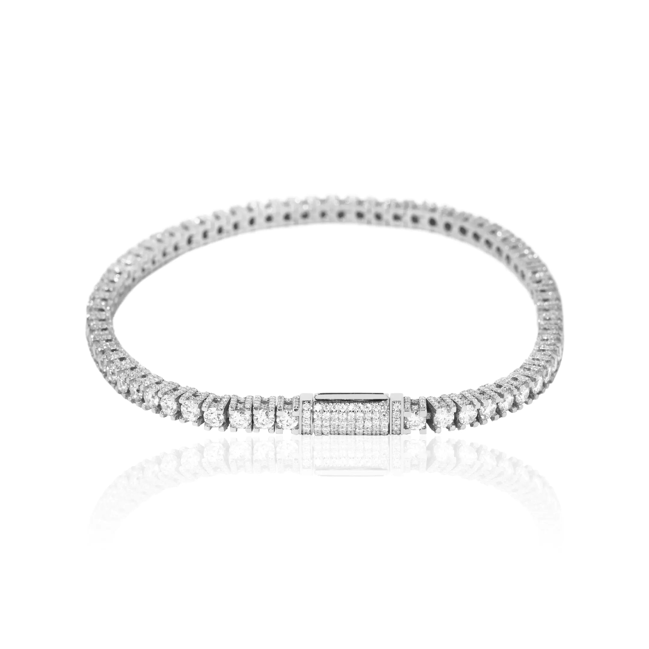 S925 Moissanite 3MM Hola Tennis Bracelet