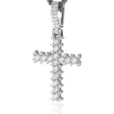 S925 Moissanite Spiked Cross Pendant