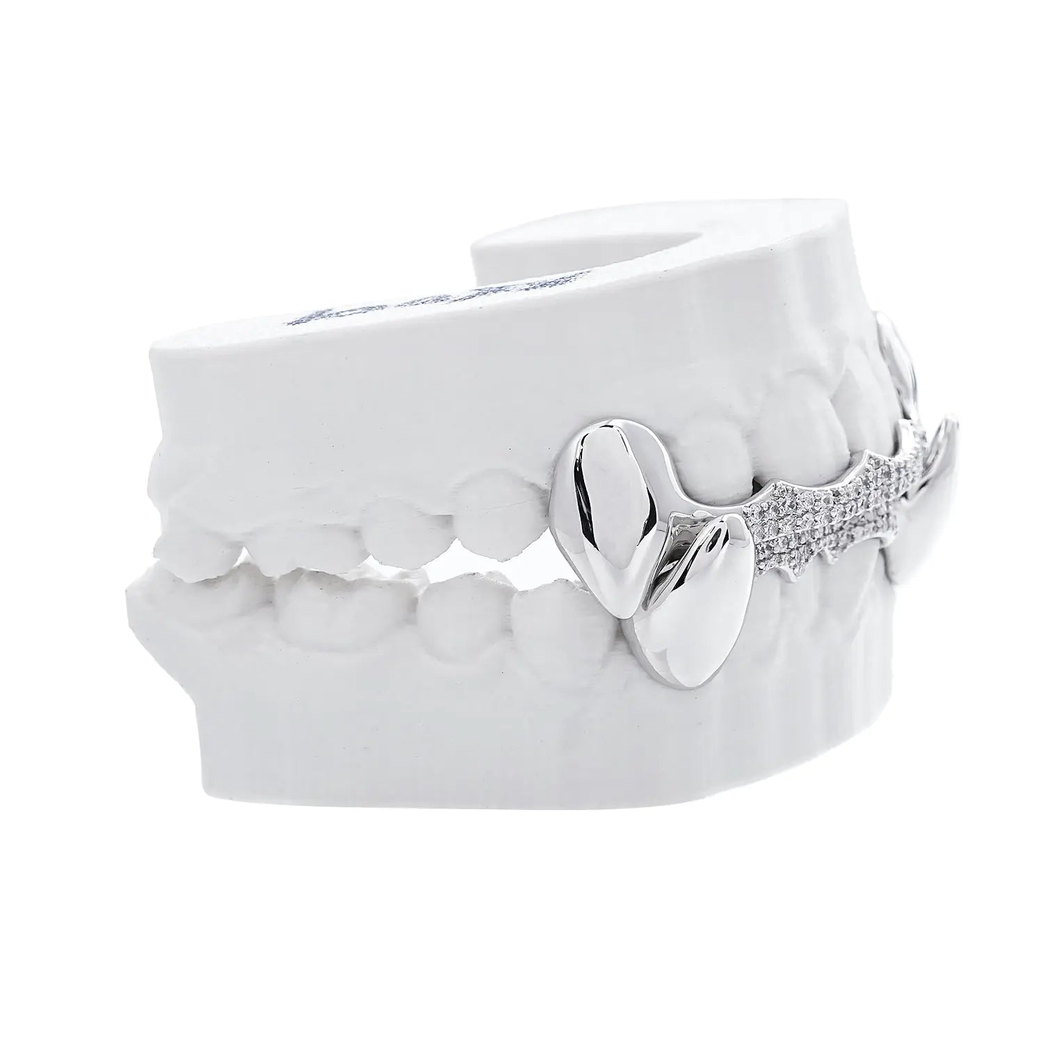 Custom Iced Bar With Vampire Fang Grillz