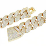 22MM 6 Row Pave Iced Cuban Chain