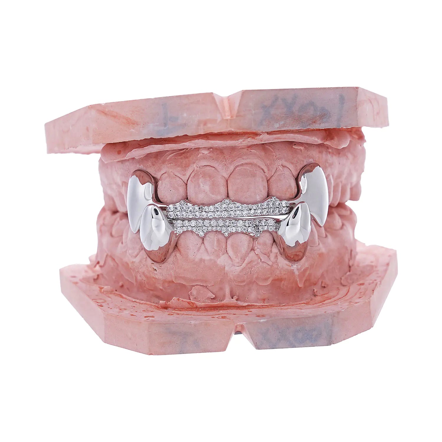 Custom Iced Bar With Vampire Fang Grillz