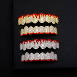 Custom Bloodshed Enamel Iced Grillz