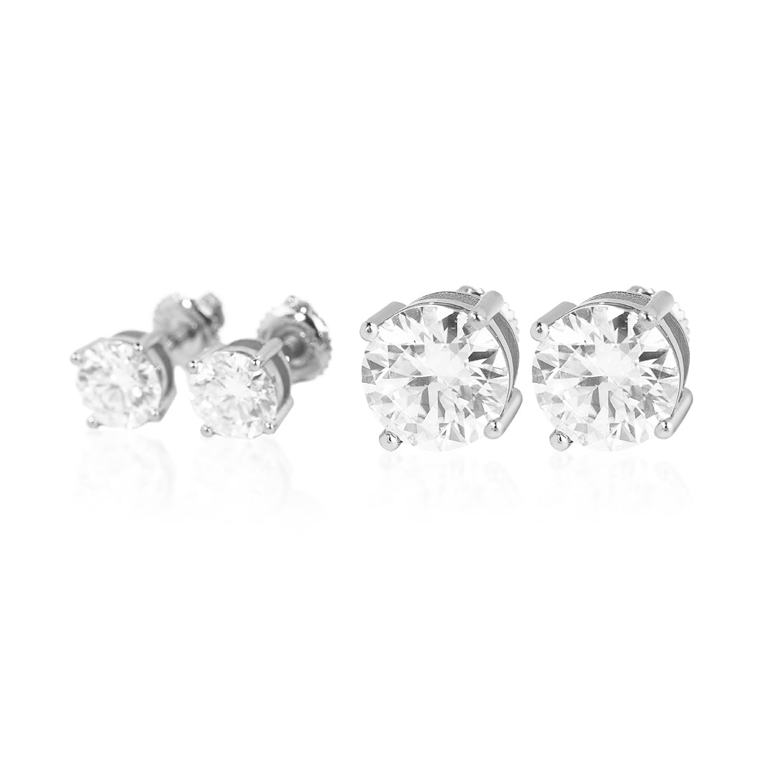 S925 Silver Moissanite Stud Earring