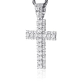 S925 Moissanite Cross Pendant