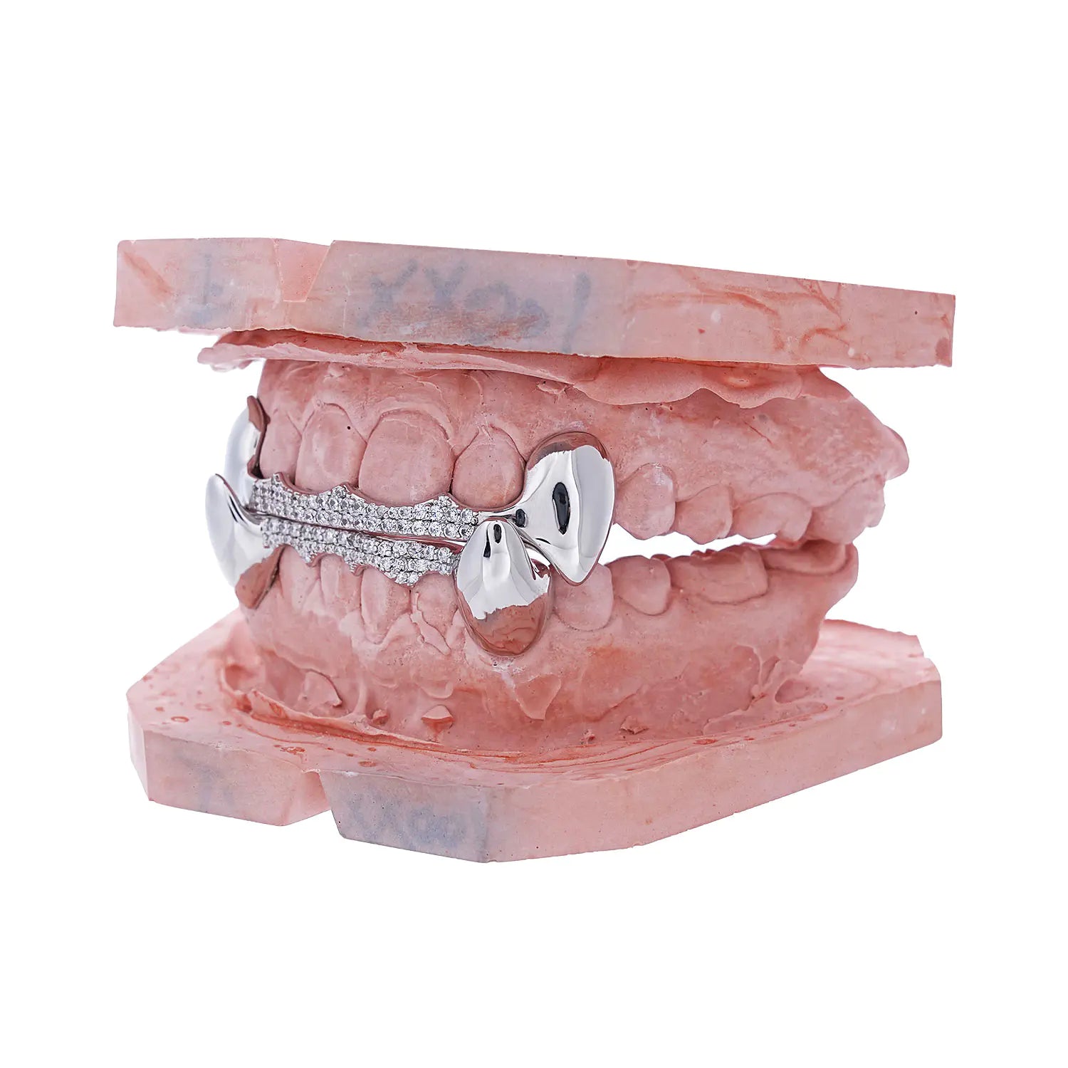 Custom Iced Bar With Vampire Fang Grillz