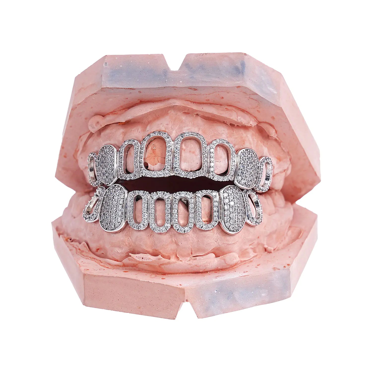 Custom Iced Fang Open Face Grillz