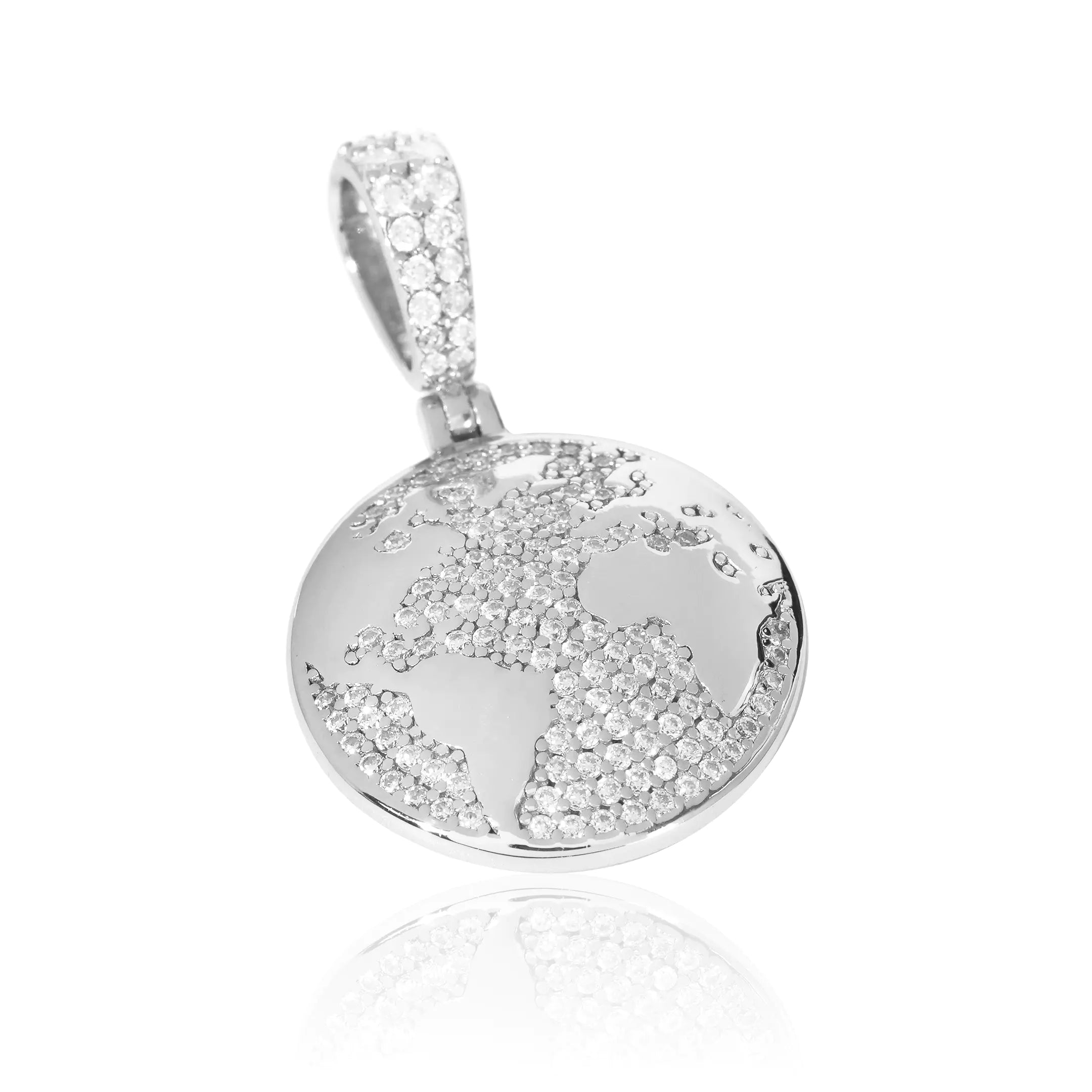 S925 Moissanite Globe Pendant