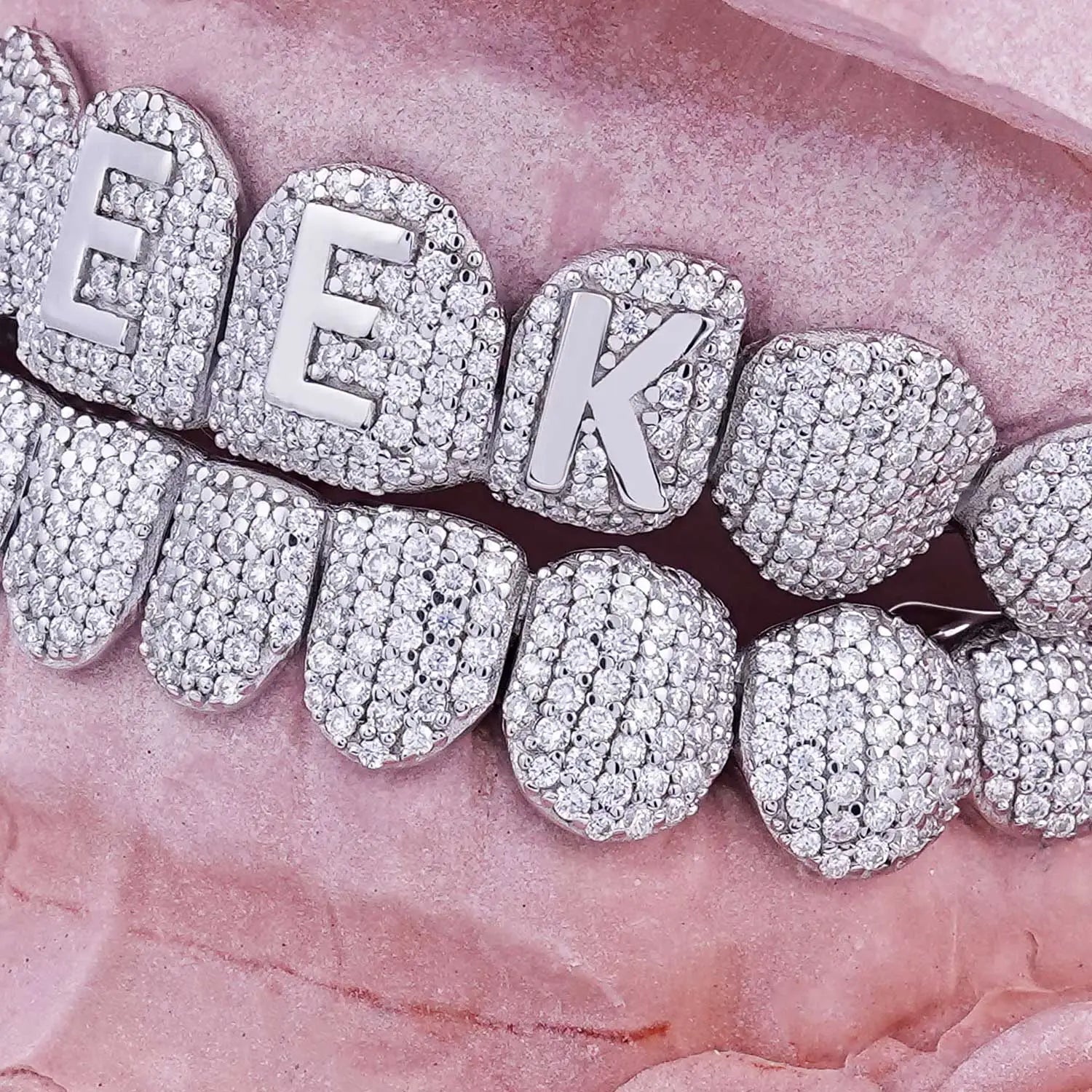 Custom Letter On Moissanite Grillz – Luxfine