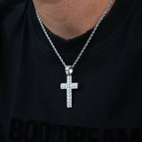 S925 Moissanite Cross Pendant