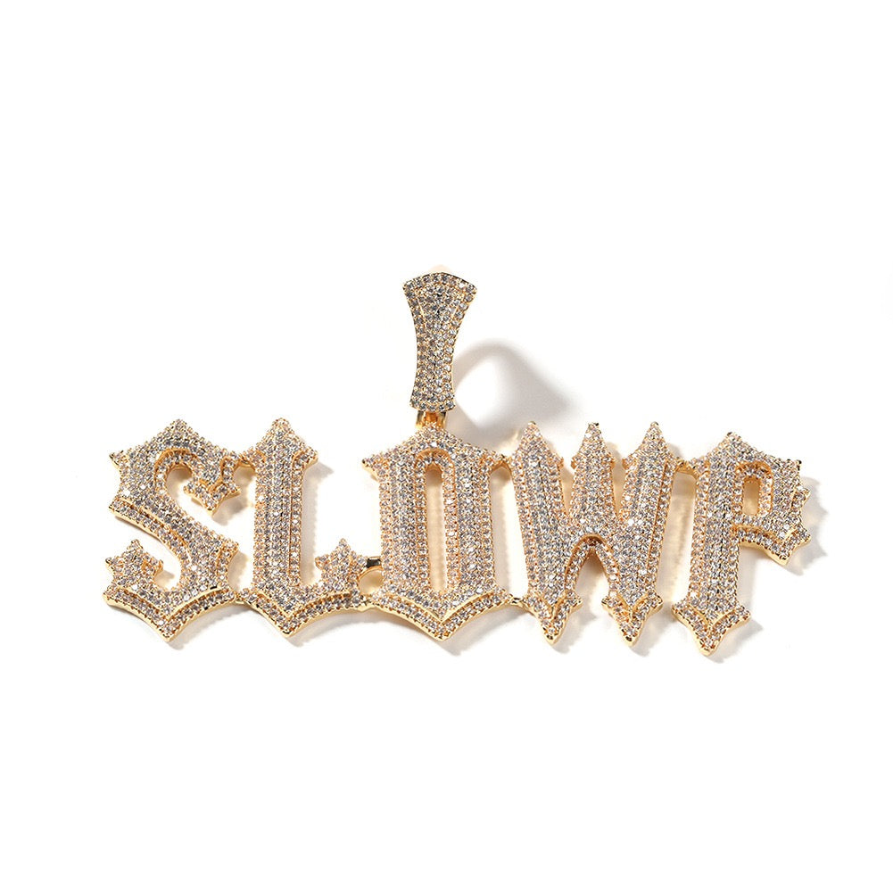 Custom Spiked Letter Pendant