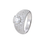 S925 Moissanite Solitaire Halo Band Ring