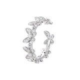 S925 Moissanite Butterfly Anadem Adjusting Ring