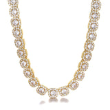 S925 Moissanite Clustered Tennis Chain