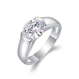 2CT Moissanite Band Ring