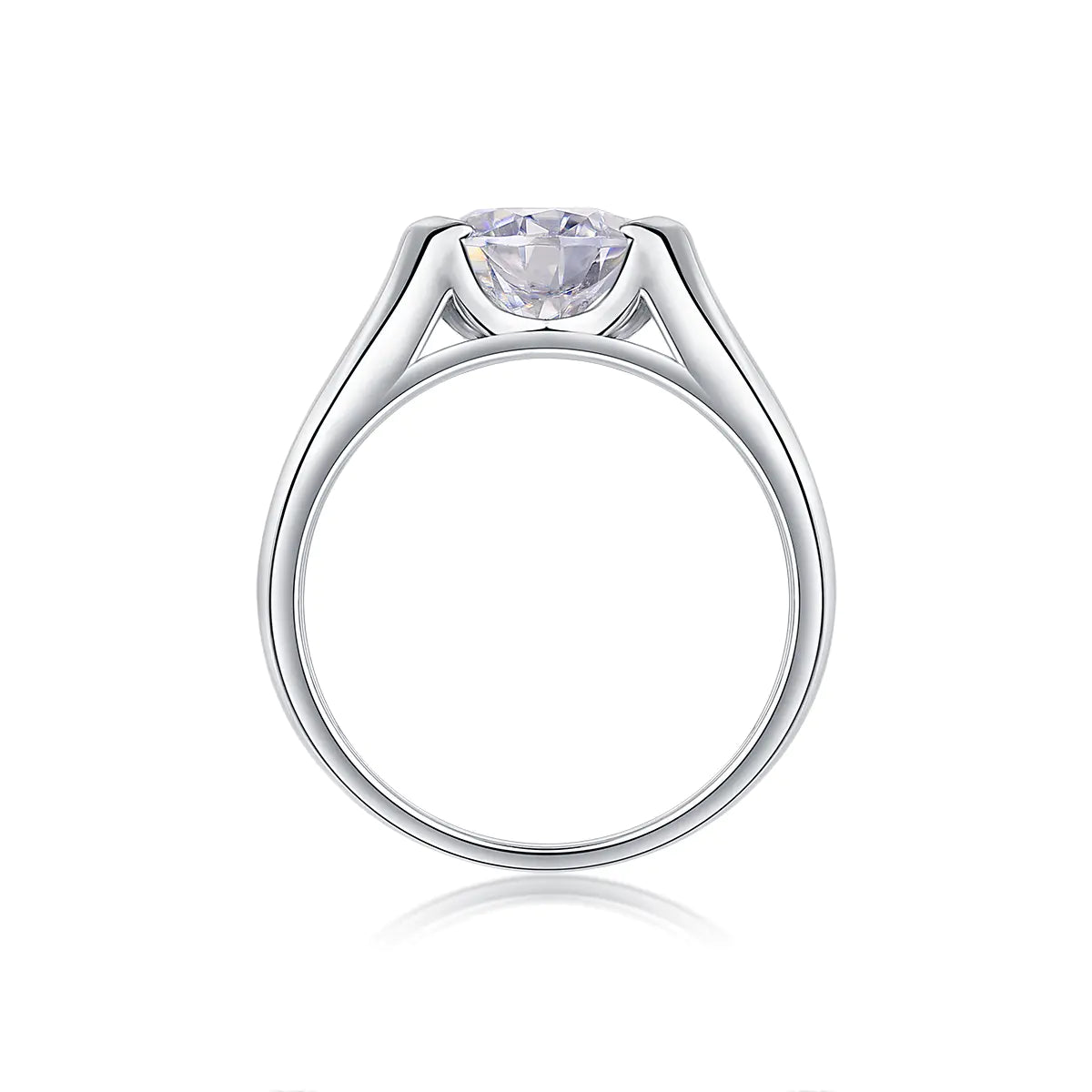 2CT Moissanite Band Ring