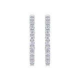 S925 Moissanite Hoop Earrings