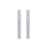 S925 Moissanite V Shape Earrings