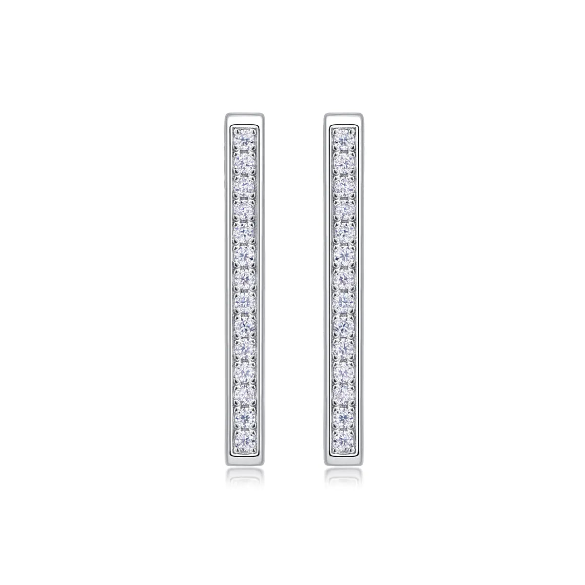 S925 Moissanite Square Shape Earrings