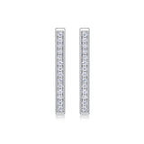 S925 Moissanite Square Shape Earrings