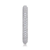 S925 Moissanite Pave Set Eternity Ring