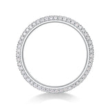 S925 Moissanite Pave Set Eternity Ring