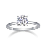 Moissanite Round Solitaire Engagement Ring