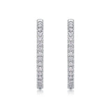 S925 Moissanite Huggie Hoop Earrings